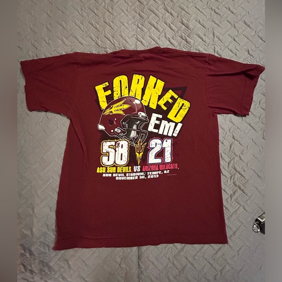 Arizona State University Territorial Cup 11/30/13 T-Shirt Youth XL - Picture 5 of 11